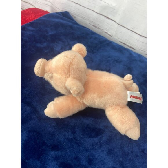 Aurora Pig RARE soft stuffed animal beanie Percy Mini Flopsie piggy piglet - Picture 3 of 6